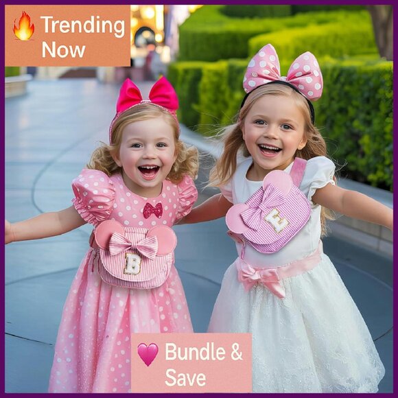 Personalized Initial Fanny Pack Crossbody Bag for Girls Adjustable Strap - Picture 3 of 4